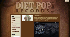 Desktop Screenshot of dietpoprecords.com